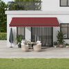 vidaXL Auvent r&eacute;tractable automatique bordeaux 500x350 cm