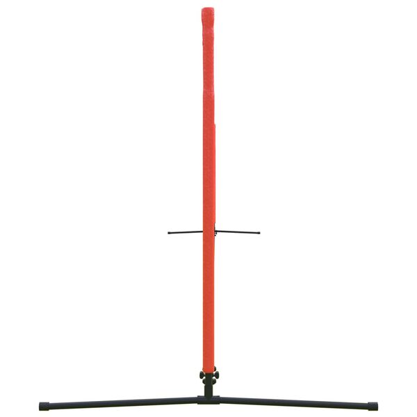 vidaXL Filet de tennis Noir et rouge 600x100x87 cm Polyester