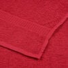 vidaXL Serviettes de bain FROGN 10 pcs rouge 100x150 cm 360 g/m&sup2;