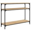 vidaXL Table console ch&ecirc;ne sonoma 100x29x75 cm bois d'ing&eacute;nierie