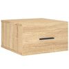 vidaXL Table de chevet murale ch&ecirc;ne sonoma 35x35x20 cm