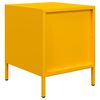 vidaXL Table de chevet jaune moutarde 35x39x43,5 cm acier