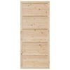 vidaXL Porte de Grange Naturel 80 x 208 cm Bois de pin massif