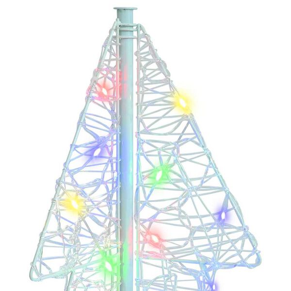 vidaXL Sapin de No&euml;l avec 100 LED Multicolore 120 cm Acrylique