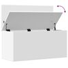 vidaXL Bo&icirc;te de rangement blanc 100x42x46 cm bois d'ing&eacute;nierie