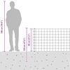 vidaXL Clôture avec poteau Gris 0,8 x 25 m Acier