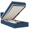 vidaXL Lit ottoman avec matelas bleu 100x200 cm tissu