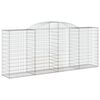 vidaXL Paniers &agrave; gabions arqu&eacute;s 9 pcs 300x50x120/140 cm fer galvanis&eacute;