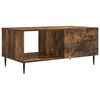 vidaXL Table basse Ch&ecirc;ne fum&eacute; 90 x 50 x 40 cm Bois d'ing&eacute;nierie