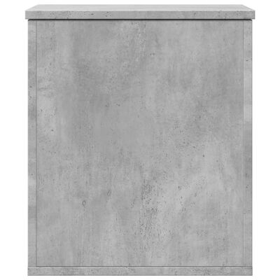 vidaXL Boîte de rangement gris béton 40x42x46 cm bois d'ingénierie