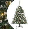 vidaXL Sapin de No&euml;l artificiel Vert 120 cm PVC, plastique et acier
