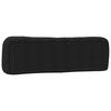 vidaXL Coussin de t&ecirc;te de lit Hvar noir 180 cm tissu