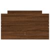 vidaXL Cadre de lit avec tiroirs sans matelas ch&ecirc;ne marron 90x190 cm