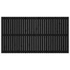 vidaXL T&ecirc;te de lit murale Noir 204x3x110 cm Bois massif de pin