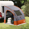 vidaXL Tente de hayon Gris et orange 194 x 180 x 210 cm taffetas