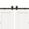 vidaXL Kit de quincaillerie de porte coulissante 366 cm acier noir