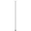 vidaXL Pieds de table console 4 pi&egrave;ces Blanc 72-74 cm Acier
