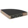 vidaXL &Eacute;tag&egrave;res d'angle flottantes 2pcs noir brillant 25x25x3,8cm MDF