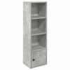 vidaXL Biblioth&egrave;que gris b&eacute;ton 31x24x102 cm bois d'ing&eacute;nierie