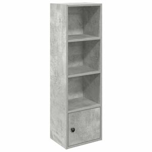 vidaXL Biblioth&egrave;que gris b&eacute;ton 31x24x102 cm bois d'ing&eacute;nierie