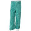 Pantalons pour enfants velours côtelé vert menthe 104
