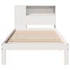 vidaXL Lit biblioth&egrave;que sans matelas blanc 90x190cm bois de pin massif