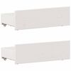 vidaXL Lit biblioth&egrave;que sans matelas blanc 90x200cm bois de pin massif