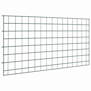 vidaXL Ensemble de cl&ocirc;ture de jardin 5 pc 100 x 50 cm Acier Vert
