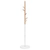 vidaXL Porte-manteau blanc 172 cm fer enduit de poudre