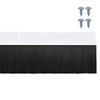 vidaXL Brosses d'&eacute;tanch&eacute;it&eacute; pour porte &agrave; visser 12 pcs Blanc 100 cm