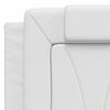 vidaXL Cadre de lit Viana sans matelas blanc 140x190 cm similicuir