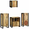 vidaXL Ensemble de mobilier de salle de bain avec &eacute;tag&egrave;re 4 pcs