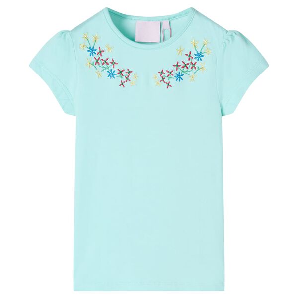 T-shirt pour enfants aqua clair 128