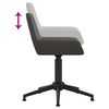 vidaXL Chaise pivotante de salle &agrave; manger Gris fonc&eacute; Velours