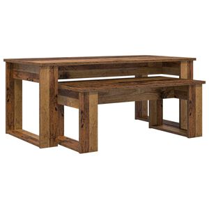 vidaXL Ensemble de tables basses 2 pcs Bois ancien Bois d'ing&eacute;nierie