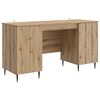 vidaXL Bureau Ch&ecirc;ne artisanal 142,5 x 50 x 75 cm Bois d'ing&eacute;nierie
