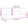 vidaXL Table basse gris b&eacute;ton 102x50x40 cm bois d'ing&eacute;nierie