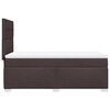 vidaXL Sommier &agrave; lattes de lit avec matelas Marron fonc&eacute; 100x200 cm