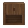 vidaXL Armoire murale Ch&ecirc;ne marron 80x33x80 cm Bois d'ing&eacute;nierie