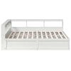 vidaXL Lit biblioth&egrave;que sans matelas blanc 180x200 cm bois pin massif
