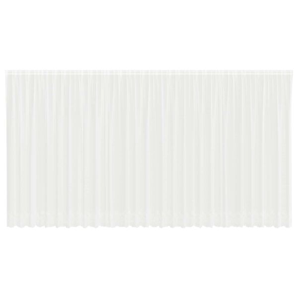 vidaXL Rideau en Dentelle Floral Blanc 200 x 750 cm Polyester