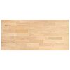 vidaXL Plan de travail de cuisine bois de ch&ecirc;ne massif rectangulaire