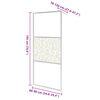 vidaXL Paroi de douche &agrave; l'italienne &agrave; verre ESG pierre 90x195 cm