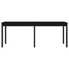 vidaXL Table de jardin noir 203,5x100x76 cm bois massif de pin