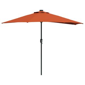 vidaXL Parasol de jardin 294 x 150 x 224 cm Polyester et Acier