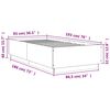 vidaXL Cadre de lit sans matelas ch&ecirc;ne sonoma 90x190 cm