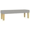 vidaXL Sommier &agrave; lattes de lit avec matelas Gris clair 140x190cm Tissu