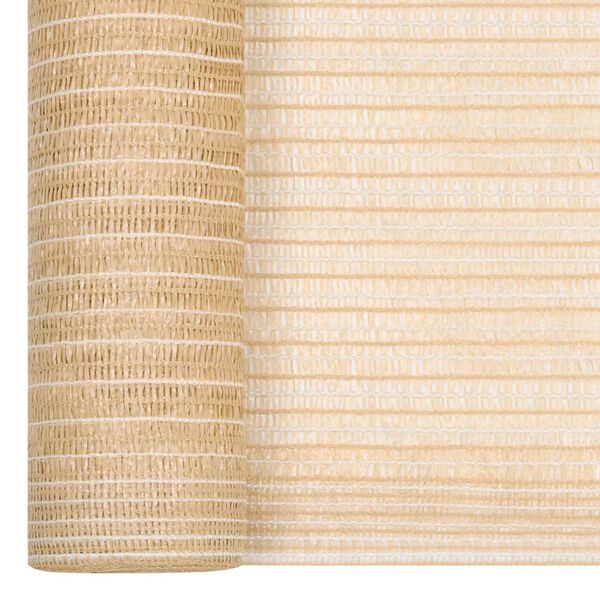 vidaXL Filet brise-vue Beige 3,6x50 m PEHD 150 g/m&sup2;