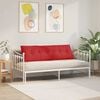 vidaXL Coussin de Dos Rouge 160 x 19 x 50 cm tissu