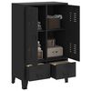 vidaXL Garde-robe m&eacute;tal de style industriel 67x35x107 cm noir